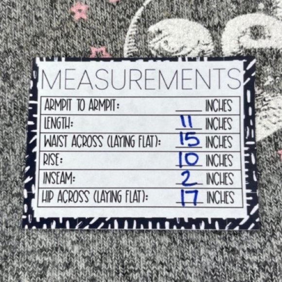 SPIRIT JERSEY | NWT Soft Gray Celestial Full Moon Ruffle Lounge Shorts | Size S - Picture 9 of 10